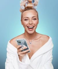 iPhone 12 Pro Max Átlátszó Glitteres Gyűrűs Védőtok Csillogó Ütésálló 6