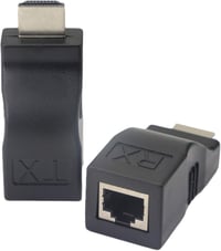 Fengqlong RJ45-HDMI Hálózati Jeltovábbító Szett - 1080p 30m Hatótávolság, Cat5e/6 Kábelen Keresztül, Adó-Vevő Egységgel, TV/PS4/DVD Kompatib 1
