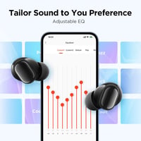 1MORE AirFree Buds Bluetooth 5.3 Vezeték Nélküli Fülhallgató, 44 Órás Üzemidő, EQ, Zajszűrés, Fekete 4