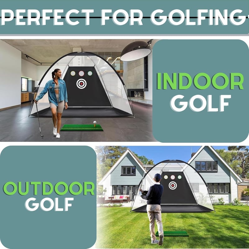 MOWAYSERS Prémium Minigolf Szett - 10 Labdával, Putting Szőnyeggel és Kiegészítőkkel, Beltéri Edzéshez