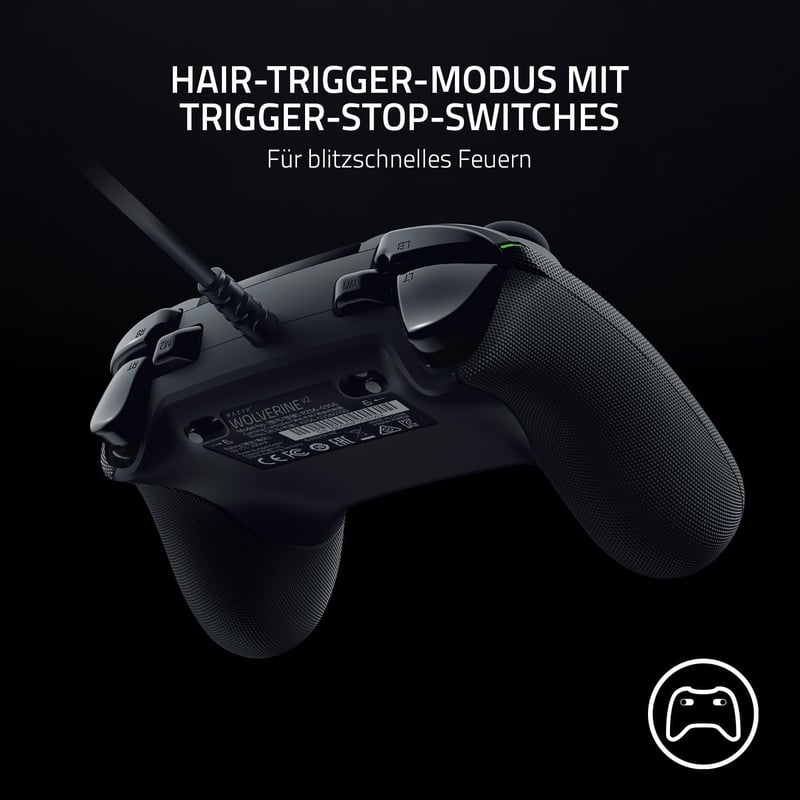 Razer Wolverine V2 Xbox és PC kontroller - Vezetékes, programozható, Hair-Trigger