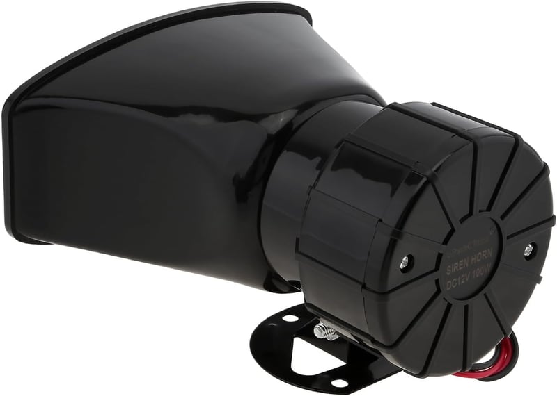 Autós sziréna 7 hanggal, távirányítóval - 12V 100W