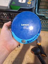 Prenosný CD prehrávač Lenco CD-011BU v modrej farbe, s 3,5 mm jack konektorom a Micro – chýbajú slúchadlá (stav: pozri 2. obrázok) 3