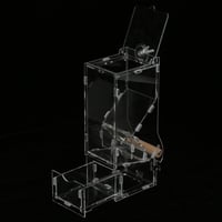 Átlátszó akril madáretető - Automata adagoló kismadarak részére 5