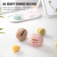 FERYES Szilikon Sminkszivacs Tartó - Rózsaszín Utazási Sminkkellék Tok Beauty Blender Szivacsokhoz - Légáteresztő Védőtok 5