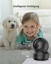 EZVIZ C6N 1080p WiFi IP Kamera - Beltéri Biztonsági Kamera Kétirányú Hanggal, Mozgásérzékeléssel, Éjjellátóval Kisállat és Baba Figyeléshez, 4