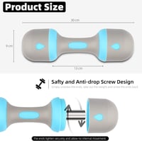ZhaoCo Állítható Súlyzókészlet 2x5kg - Kék Neoprén Fogantyús Súlyzó Férfiaknak és Nőknek, Csúszásmentes, Otthoni Edzéshez - Blue 2 x 5 kg 4