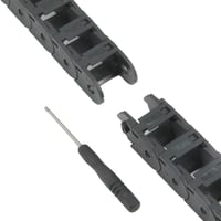 Zeberoxyz 15x15mm Fekete Műanyag Kábelrendező Lánc 1m - Nyitható Kábelvezető CNC Gépekhez és 3D Nyomtatókhoz Végcsatlakozókkal 6