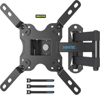 BONTEC TV Fali Tartó 13-42" LED LCD OLED TV-hez, Dönthető, Forgatható, 360° Elforgatható, 20 kg Teherbírású, Biztonsági Csavarokkal, VESA 20 1