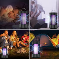 AICase 2 az 1-ben Elektromos Szúnyogirtó Lámpa - Újratölthető UV Rovarcsapda Ventilátorral, Kempingezéshez, Kertbe, Otthonra, 100-150m² Ható 7