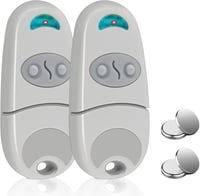 Effdrdfs 433.92MHz Univerzális Garázskapu Távirányító 2db - 2 Csatornás, 432EV Kompatibilis, 50m Hatótávolság, Kulcstartós Kivitel 1