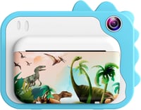 Uleway gyerek fényképezőgép, kék, 1080P, azonnali nyomtatással, 32GB kártyával, ajándék szett 2