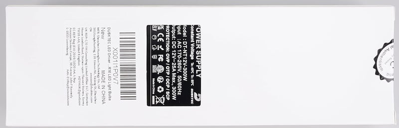 DUSKTEC 300W 12V LED tápegység, IP20 transzformátor, 25A, beltéri LED szalagokhoz