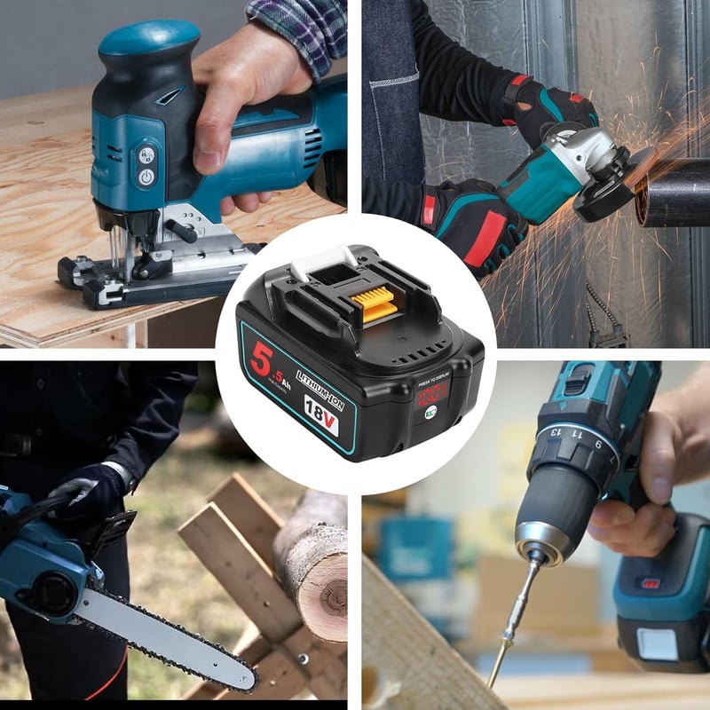 Makita 18V 5.5Ah akkumulátor - 2db BL1850B kompatibilis csereakku