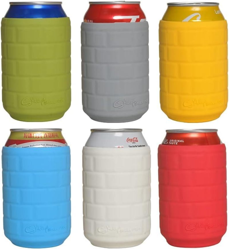Szürke szilikon hőszigetelő pohár 340 ml-es dobozos italokhoz