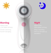 TOUCHBeauty rózsaszín elektromos arctisztító kefe szett, 3 fejjel, utazótokkal 4