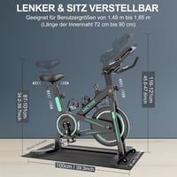 Micyox MX87 Mágneses Ellenállású Szobakerékpár 12kg Lendkerékkel és Pulzusmérővel 5