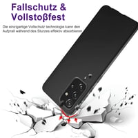 Samsung Galaxy A72 Fekete Cseppálló Szilikon Védőtok - Ultravékony TPU 6