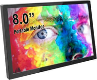 Elecrow 8" IPS Hordozható Monitor Raspberry Pi-hez, HD 1280x800 Felbontással 1