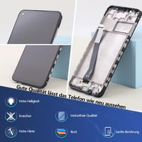 RongZy LCD Kijelző Xiaomi Redmi Note 9/10X 4G Telefonhoz - Érintőképernyős Digitalizáló Fekete Kerettel, Szerelési Eszközökkel 6