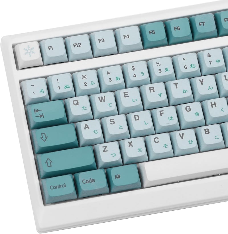 EPOMAKER Iceberg PBT XDA Japán Hiragana Billentyűzet Szett 126 Gombbal, Cherry MX Kompatibilis