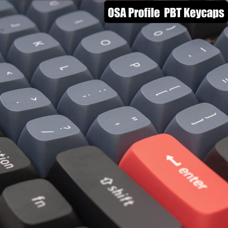 Keychron K8 Pro vezeték nélküli TKL mechanikus billentyűzet, RGB háttérvilágítással, piros Gateron G Pro kapcsolókkal