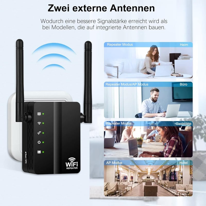 TP-Link 300Mbps Mini WiFi Jelismétlő LAN Porttal, WPS Gombbal - Magyar Verzió