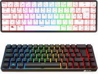 KLIM Shift Francia Kiosztású Bluetooth Billentyűzet - Vezeték Nélküli Gamer Keyboard PC, Mac, PS4, PS5, Xbox, Smart TV Eszközökhöz - Fekete- 1