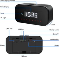 IGZYZ 4K WiFi Rejtett Kamera Óra - Éjjellátó, Mozgásérzékelő, 120° Látószög 7