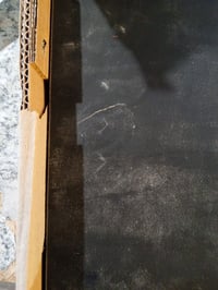 Comodă TV vidaXL, lemn masiv de pin, negru, 90x40x60 cm, cu sertar și raft - defect cosmetic (zgâriat, ciobit (stare: vezi a 2-a imagine)) 2
