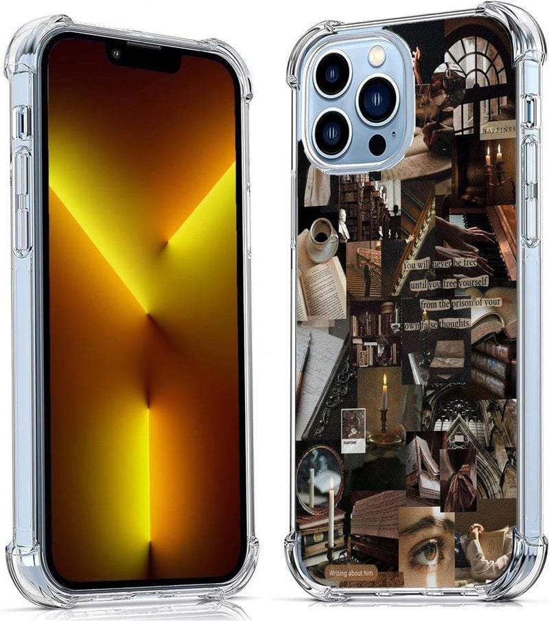 Apple iPhone 13 Pro Max Retró Fotókollázsos Szilikon Védőtok
