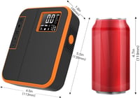 NewoCube DP3 Akkus Kompresszor - 12V Elektromos Pumpa Autóhoz, Biciklihez, Motorhoz (Narancssárga) 8