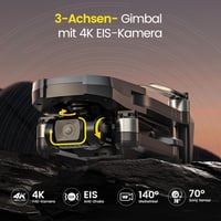 Holy Stone HS720R 4K Drón 3 Tengelyes Gimballal - GPS, EIS Képstabilizátor, 3000m Hatótáv, Összecsukható, Követés Funkcióval, Automatikus Vi 2
