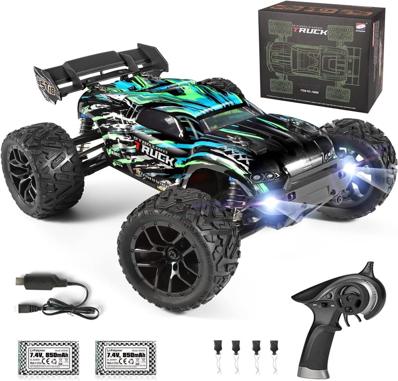 HAIBOXING Távirányítós Autó 1:18 4WD Terepjáró Monster Truck 36+ km/h Sebességgel, Vízálló RC Jármű Minden Terepre, Hobbi Modell