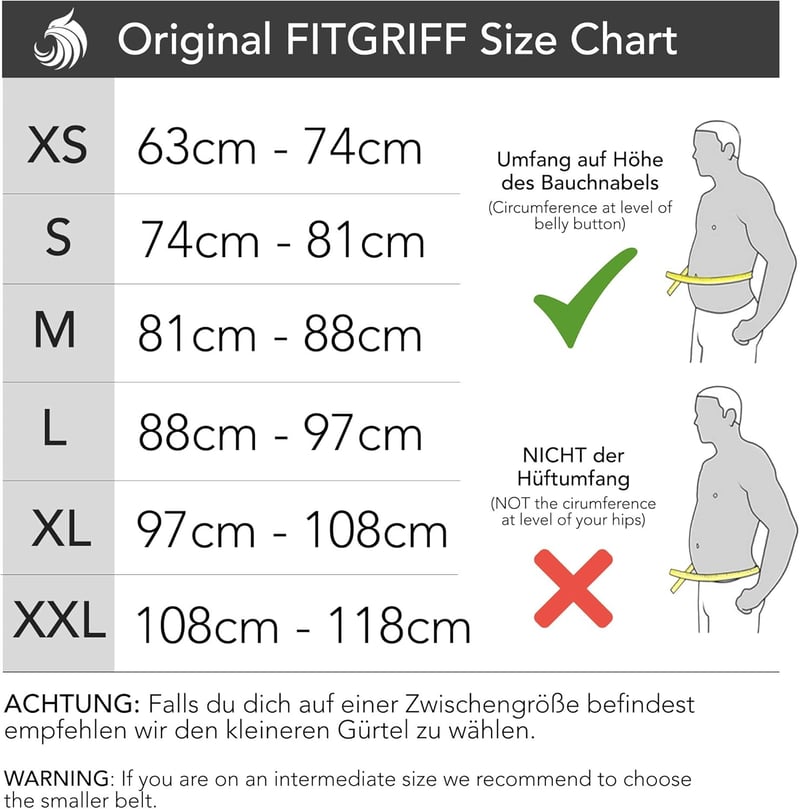 FITGRIFF Súlyemelő öv - Edzőöv testépítéshez, erőemeléshez, CrossFithez (Army Green, XS)