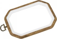 Oktogon Retro Műfa Hímzőkeret Akasztóval, 140x95 mm 1