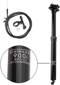 DONGKER Teleszkópos Nyeregcső Hegyi Kerékpárhoz, Hidraulikus, 30.9/31.6 mm x 445 mm, Alumínium, Állítható Magasságú Ülésszár MTB Biciklihez 6