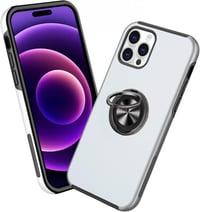 Apple iPhone 14 Pro Szürke Mágneses Gyűrűs Szilikon Védőtok 1