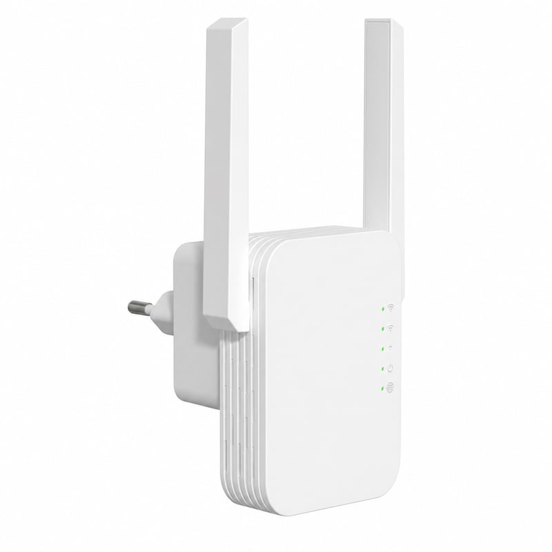 STRONG WiFi zosilňovač signálu N300 Mbit/s, zásuvkový WLAN opakovač s LAN portom a WPS — Chýba napájací kábel (stav: viď 2. obrázok)