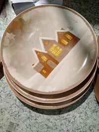 Set de masă de Crăciun H&H Cinnamon Glow din ceramică cu decorațiuni în stil nordic, set parțial de 11 piese (incomplet, din set) 6