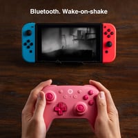 8bitdo Ultimate 2C Bluetooth Kontroller Nintendo Switch-hez - Rózsaszín, Hall-Effekt Joystick, Programozható Gombok, 15 Órás Üzemidő, Mozgás 6