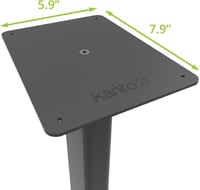 Kanto ST28 Univerzális Hangszóró Állvány Könyvespolc Hangszórókhoz - 28 Hüvelykes Fekete Acél Talp, 13,6 kg Teherbírás, Párban 2