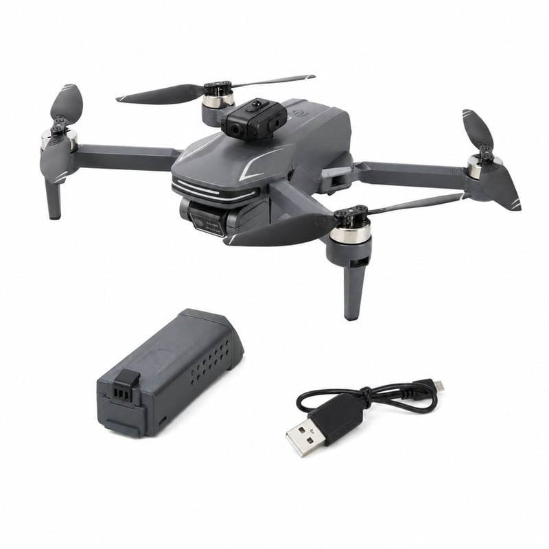 Dron Amewi AMXFlight X4KPro Brushless s kamerou, 2 – chybný, čiastočne funkčný: točí sa len jedna strana (stav: pozri 2. obrázok)