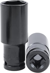 Katsu 1/2" Mély Dugókulcs Készlet 10 db (8-24 mm) - S2 Acél Ütvecsavarozóhoz, Autó, Motor Szereléshez, Műhelyekbe, Hordtáskával 7