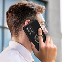 Samsung Galaxy A53 5G fekete gyűrűs tok - Ütésálló védelem állvánnyal 7