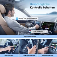 AIZEO Vezeték Nélküli CarPlay Adapter - Gyors Átalakítás Vezetékes CarPlayről Vezeték Nélkülire, Mini Méretű, iPhone Kompatibilis 4