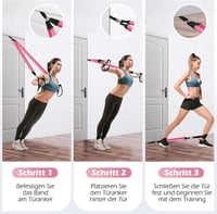 ALongSong Pilates rúd ellenállásos szalagokkal 140LBS erősítő edzéshez 5
