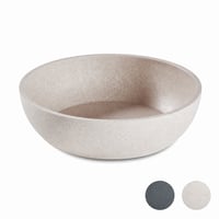 PiuPet Kutya Etetőtál és Itatótál Nagy Kutyáknak, 1,6 L, Bézs, 21,5 cm Átmérő, Mosogatógépben Mosható, 1 db 2