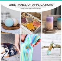 ANRZO Epoxy Gyanta Színező Mica Por Pigment - Gyertyakészítéshez, Ajakfényhez, Fürdőbombához, Slime Készítéshez - Vörös Színben 4