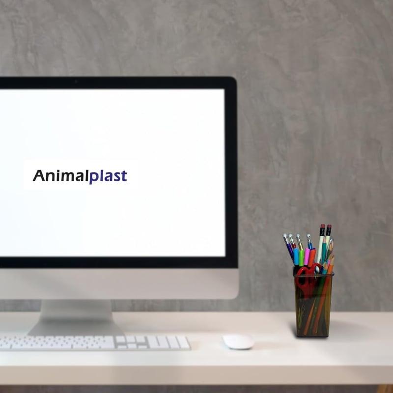 ANIMALPLAST Akril Tolltartó Szett 2db - Írószer és Sminkecset Rendszerező, Irodai Asztali Szervező Otthonra, Iskolába, Munkahelyre (Barna)